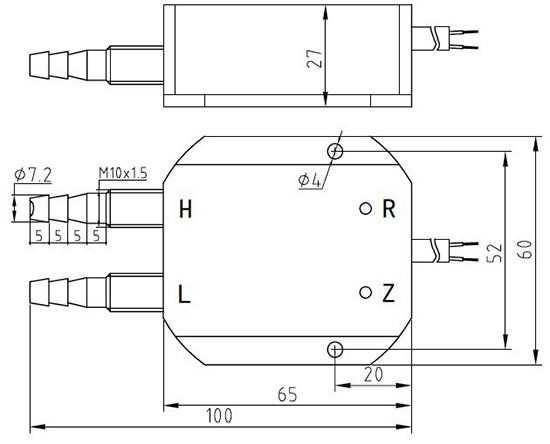 PTL802F尺寸圖 PTL802F尺寸圖