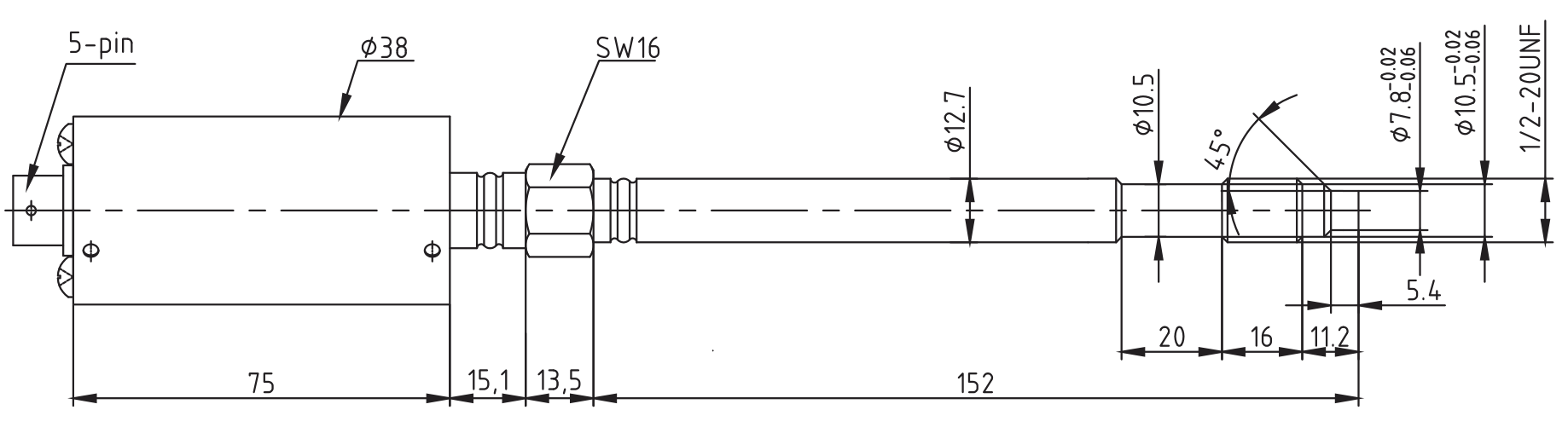 PTL111B尺寸圖 PTL111B尺寸圖